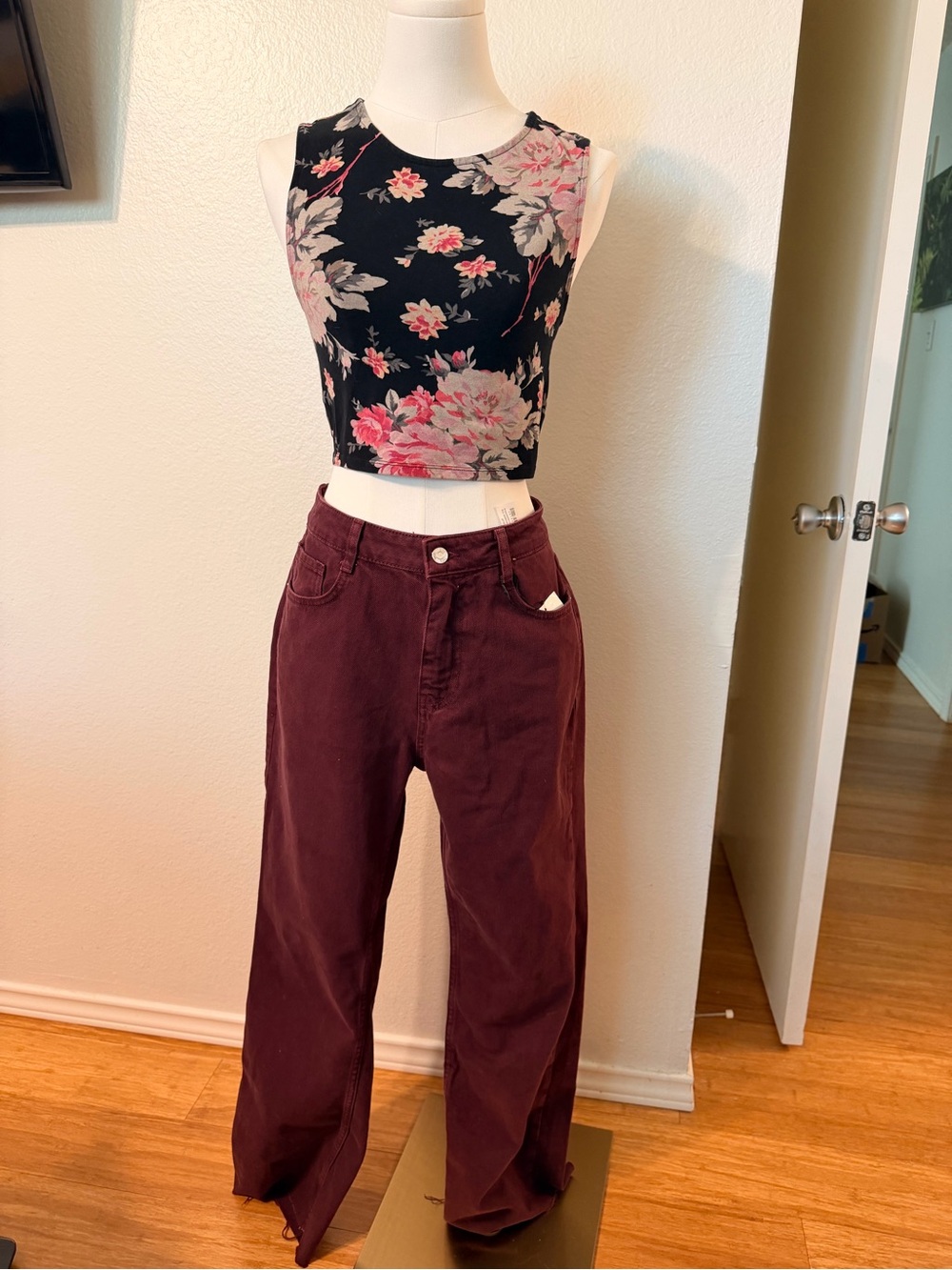 Express floral crop top